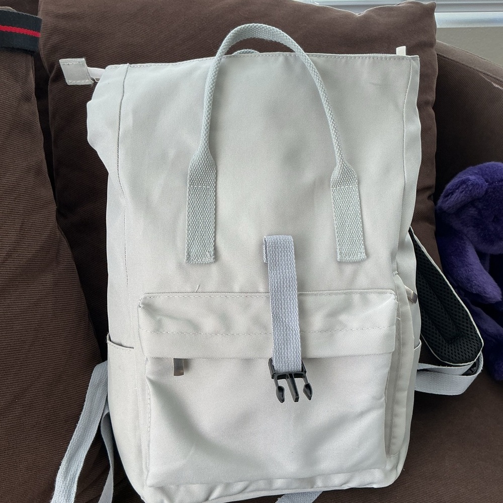 Light Green Nylon Double Handle Backpack - Picture 2 of 8